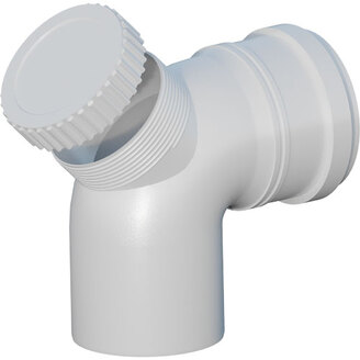 Revizní koleno odkouření 87° d 100, PP, Ricom Gas 12100B