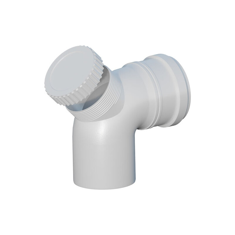 Revizní koleno odkouření 87° d 110, PP, Ricom Gas 12110B