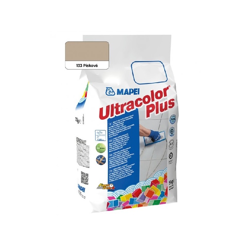 Spárovací hmota ULTRACOLOR PLUS, 135 písková, 5 kg, Mapei 6013345AU