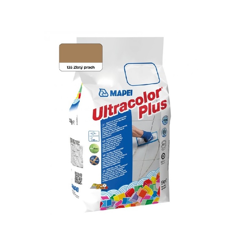 Spárovací hmota ULTRACOLOR PLUS, 135 zlatý prach, 2 kg, Mapei 6013502AU