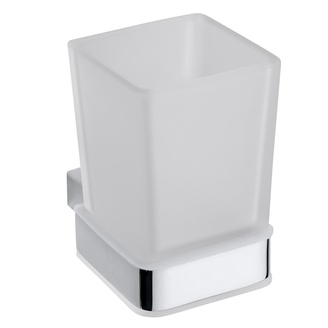 Držák kartáčků a pasty Via, sklo/chrom, Bemeta, 135011012