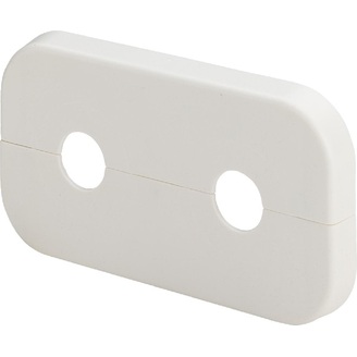 Rozeta dvojitá 110 × 60 × 10 × 15, pro připojení otopného tělesa, Viega 135959