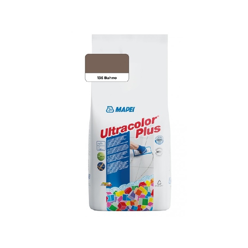Spárovací hmota ULTRACOLOR PLUS, 136 bahno, 2 kg, Mapei 6013602AU