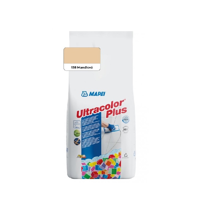 Spárovací hmota ULTRACOLOR PLUS, 138 mandlová, 2 kg, Mapei 6013802AU