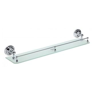 Polička RETRO skleněná s hrazdou