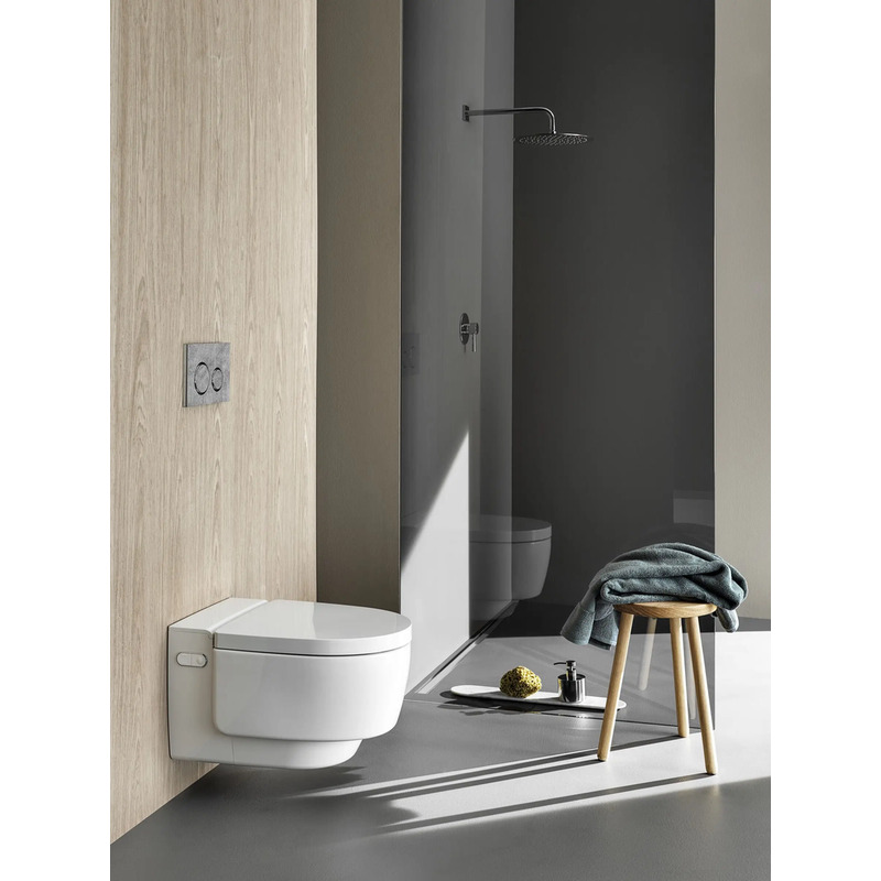 Závěsné WC AquaClean Mera Classic, bílá, se sedátkem, sprchovací, Geberit 146.200.11.1