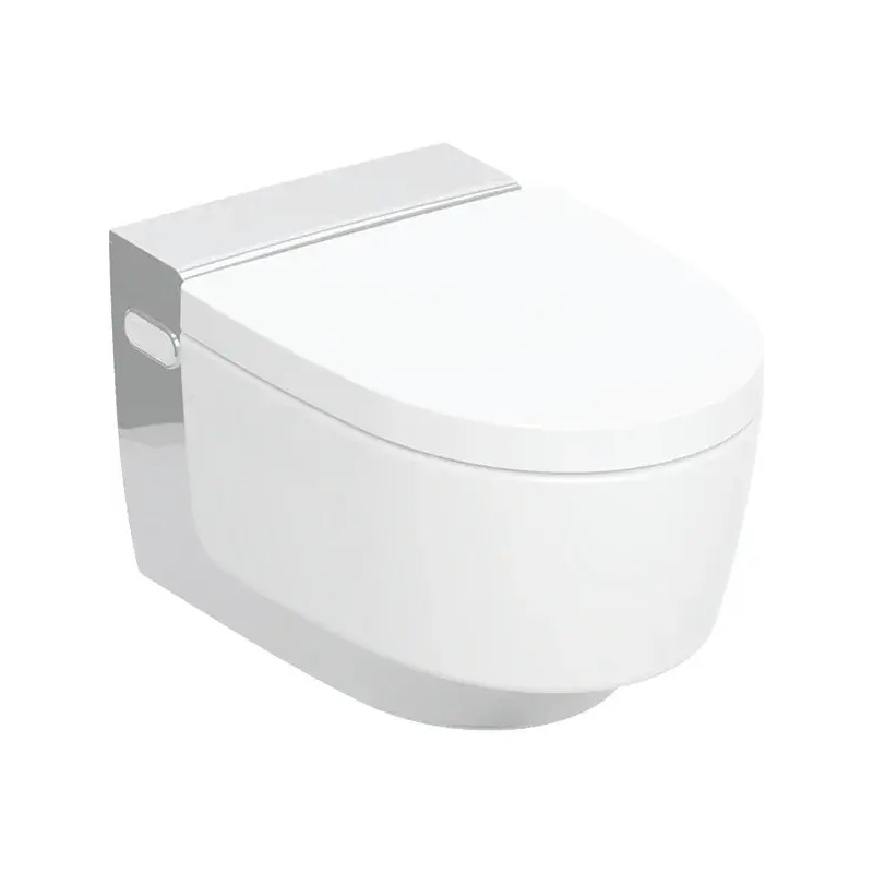 Závěsné WC AquaClean Mera Classic, bílá/lesklý chrom, se sedátkem, sprchovací, Geberit 146.200.21.1