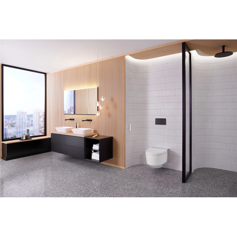 Závěsné WC AquaClean Mera Classic, bílá/lesklý chrom, se sedátkem, sprchovací, Geberit 146.200.21.1