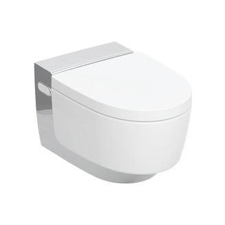 Závěsné WC AquaClean Mera Comfort, bílá/lesklý chrom, se sedátkem, sprchovací, Geberit 146.210.21.1