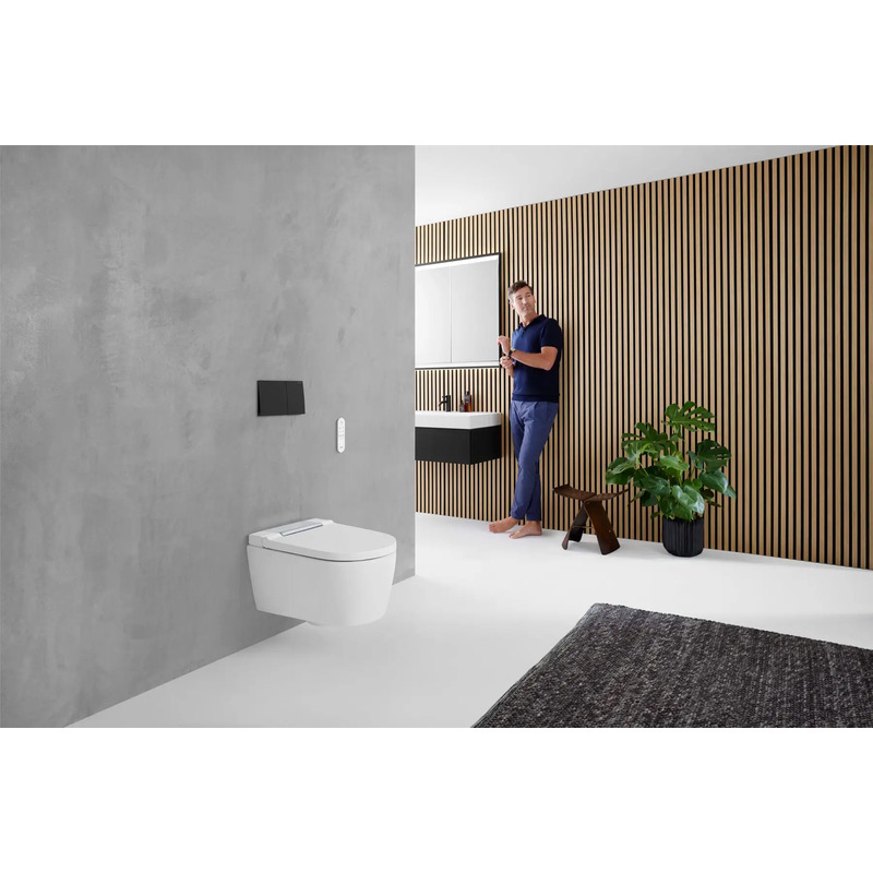 Závěsné WC AquaClean Sela, bílá, se sedátkem, sprchovací, Geberit 146.220.11.1
