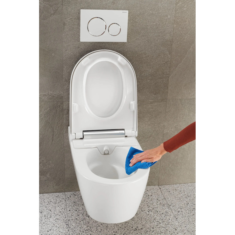 Závěsné WC AquaClean Sela, bílá, se sedátkem, sprchovací, Geberit 146.220.11.1