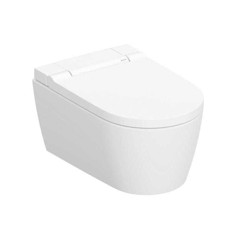 Závěsné WC AquaClean Sela, bílá/ bílá mat, se sedátkem, sprchovací, Geberit 146.220.11.1