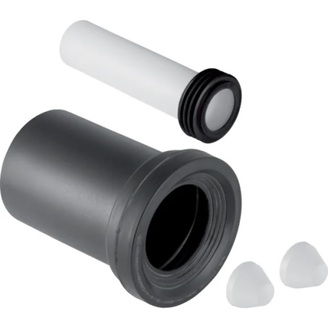 Přípojná souprava pro WC, 90 x 185 mm, chrom mat, Geberit 152.426.46.1