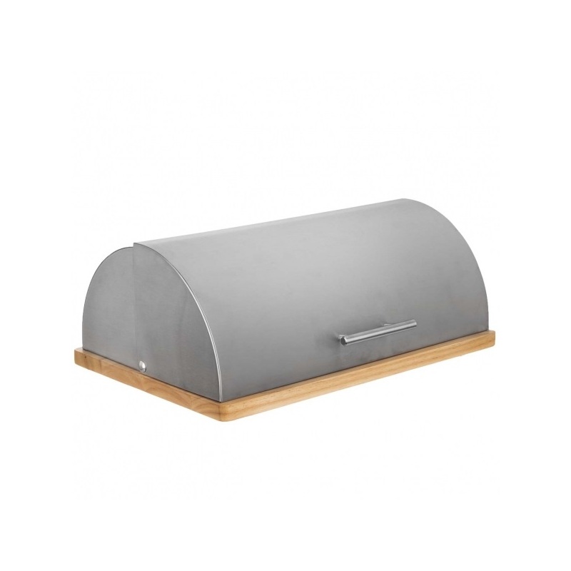 Chlebovka nerez/dřevo 39x28x15 cm, Orion, 152459