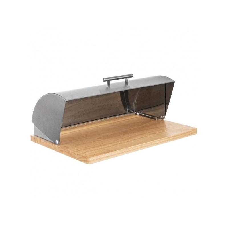 Chlebovka nerez/dřevo 39x28x15 cm, Orion, 152459