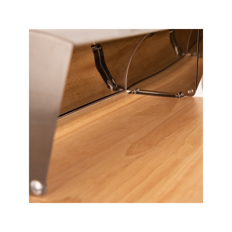 Chlebovka nerez/dřevo 39x28x15 cm, Orion, 152459