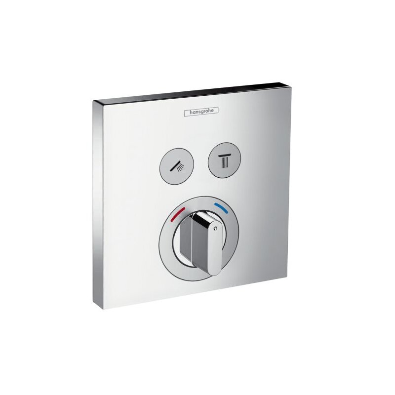 Vanová baterie Shower Select, chrom, podomítková, bez příslušenství, Hansgrohe 15768000