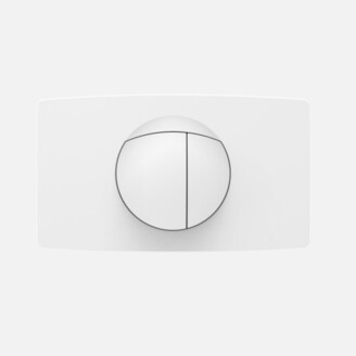 Deska ovládací SANIT DUAL  apská bílá