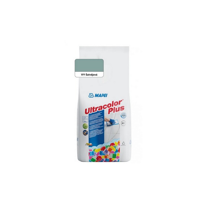 Spárovací hmota ULTRACOLOR PLUS, 177 šalvějová, 2 kg, Mapei 60017728A