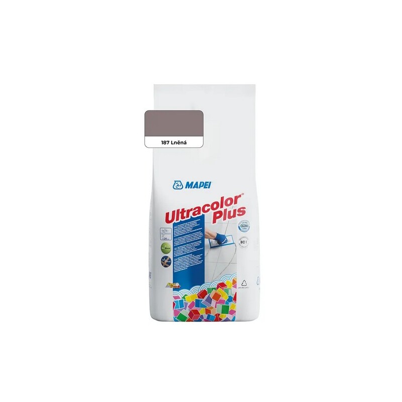 Spárovací hmota ULTRACOLOR PLUS, 187 lněná, 2 kg, Mapei 60018728A