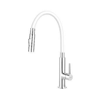 Dřezová baterie Ferro, bílá-chrom, stojánková, Novaservis 70730,0B