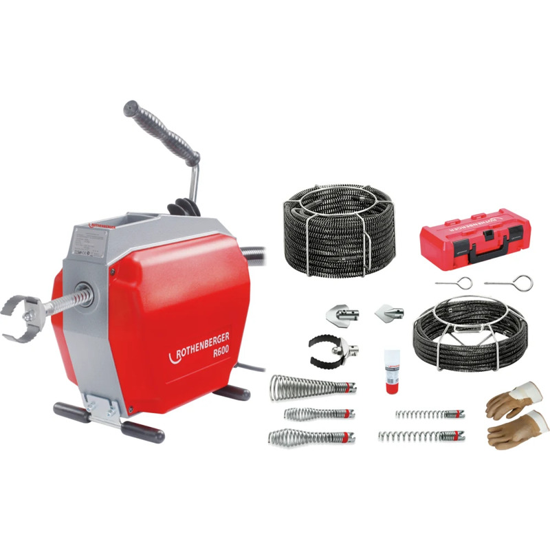 Elektrická čistička potrubí 16+22 mm set Rothenberger R 600