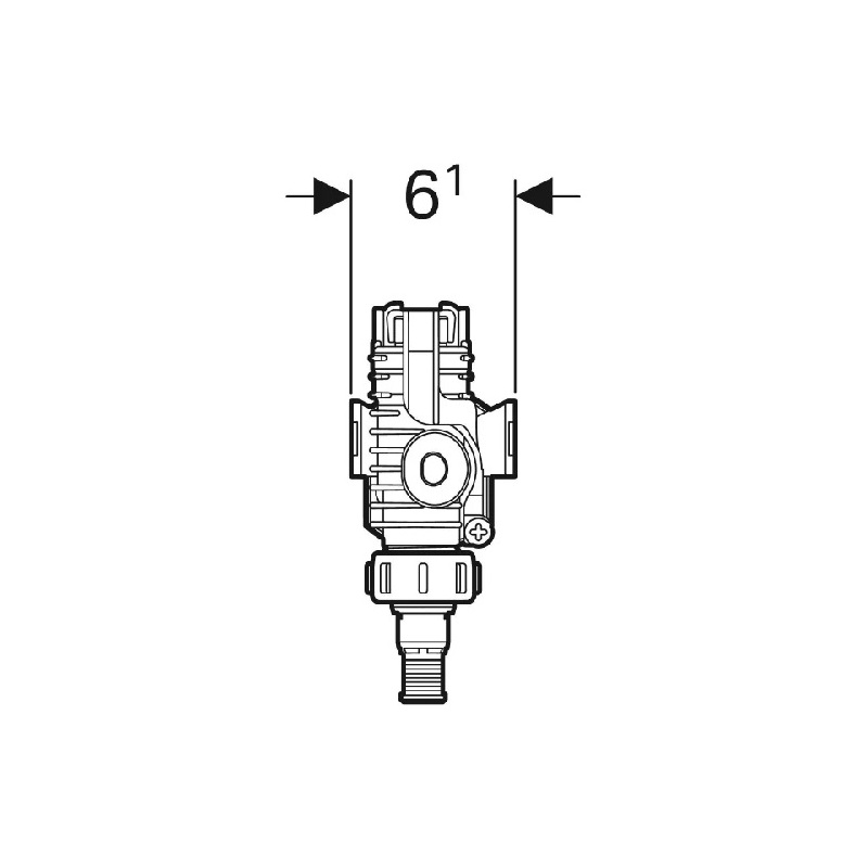 Napouštěcí ventil boční typ 383 3/8, Geberit 240.705.00.1