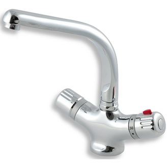 Dřezová baterie Aquamat, chrom, stojánková, Novaservis 2613,0