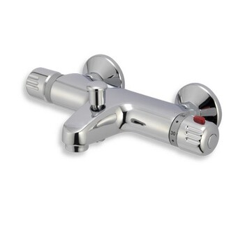 Vanová baterie Aquamat 150 mm, chrom, nástěnná, termostatická, bez příslušenství, Novaservis 2620/1,0