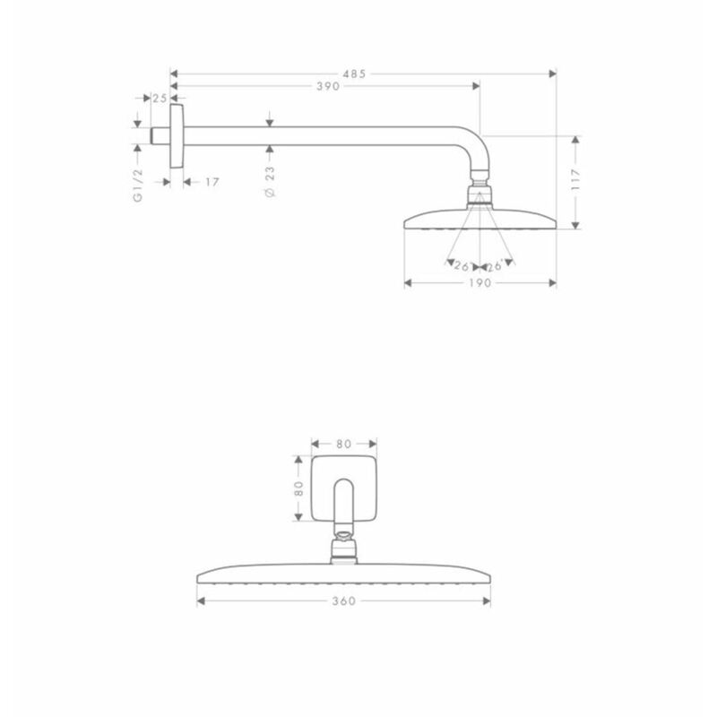 Hlavová sprcha Raindance E
