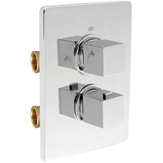 Sprchová/vanová baterie Aquasave, chrom, podomítková, termostatická, bez příslušenství, Novaservis 2850R,0