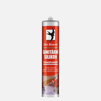 Silikon sanitární Den Braven, transparentní 280ml