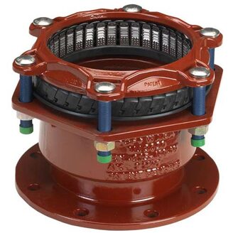 Přímá WAGA Multi/Joint 3057 Plus spojka DN 50 s přírubou, rozsah 46-71 mm, s jištěním, EPDM, Georg Fischer 709-355-610