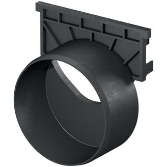 Čelní stěna s nátrubkem d 110 mm pro odvodňovací žlaby, ACO 319289 