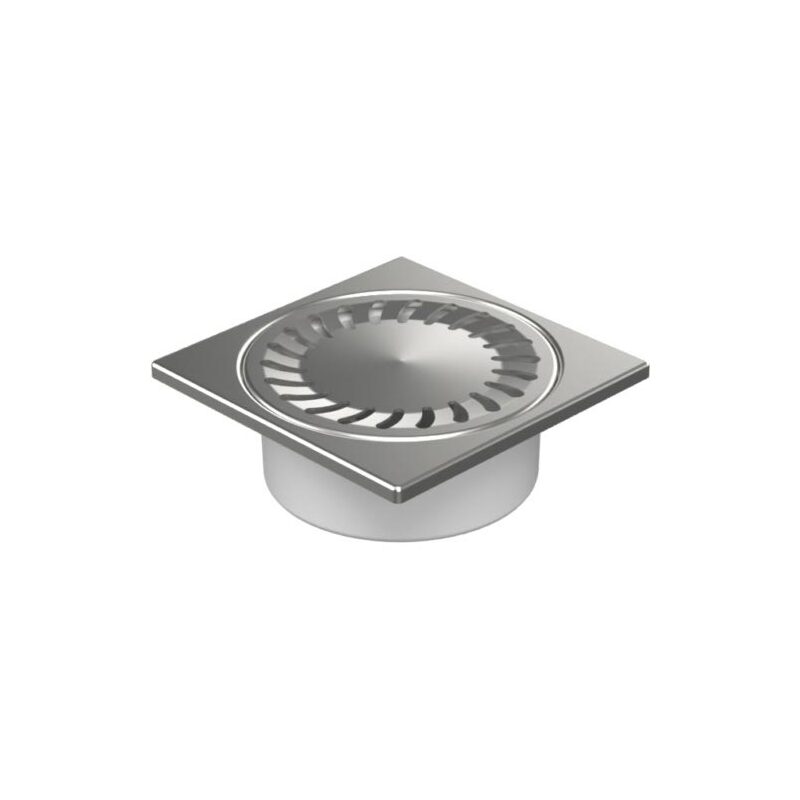 Podlahová vpusť 150 x 150 mm, mřížka nerez, spodní odtok d 50 mm, Chuděj 320 N