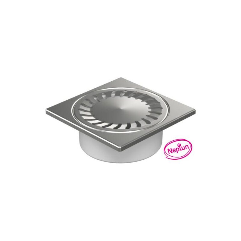 Podlahová vpusť 150 x 150 mm, mřížka nerez, spodní odtok d 50 mm, Chuděj 320 X N