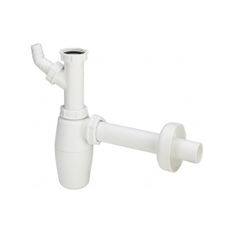 Umyvadlový sifon bez výpusti G 5/4, odpad 32 mm, s přípojkou, Viega 326319