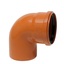 Koleno jednohrdlé Quantum KGB 87° 250 mm, PVC, kanalizace, SDR34, Pipelife 3295125108
