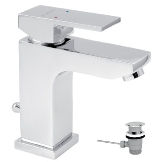 Umyvadlová baterie Nobless Edge, chrom, stojánková, s výpustí, Novaservis 36001,0