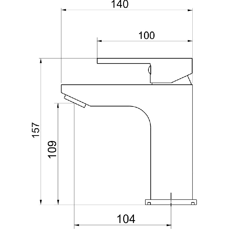 Umyvadlová baterie Nobless Edge, chrom, stojánková, s výpustí, Novaservis 36001,0