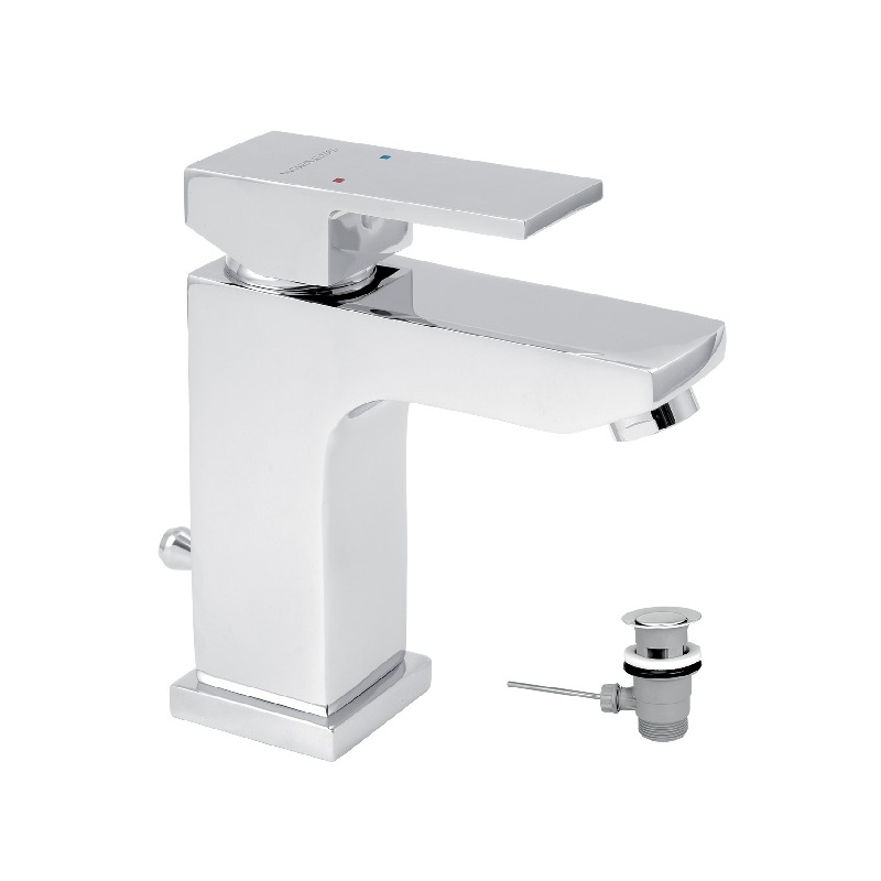 Umyvadlová baterie Nobless Edge, chrom, stojánková, s výpustí, Novaservis 36001,0