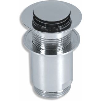 Umyvadlová výpusť Luxus 5/4, chrom, click-clack, malá zátka, Novaservis 37,0