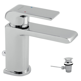 Umyvadlová baterie Nobless Sharp, chrom, stojánková, s výpustí, Novaservis 37001,0