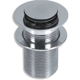 Umyvadlová výpusť Luxus 5/4, chrom, click-clack, malá zátka, Novaservis 38,0