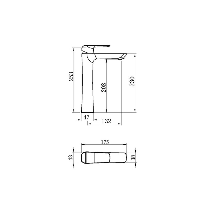 Umyvadlová baterie Nobless Tina, chrom, stojánková, bez výpusti, Novaservis 38501/1,0
