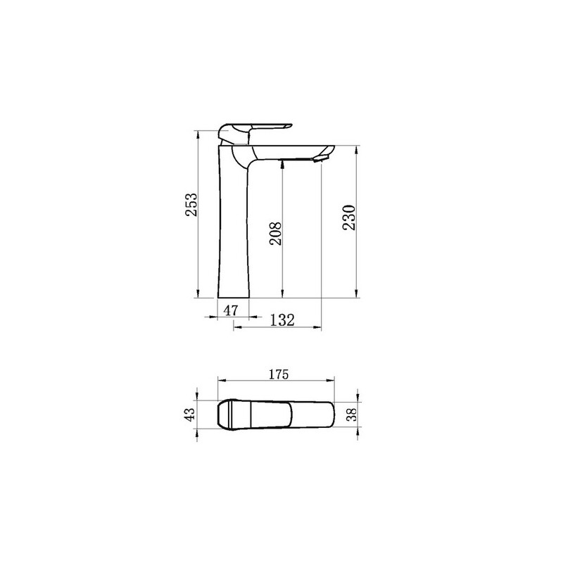 Umyvadlová baterie Nobless Tina, chrom, stojánková, s výpustí, Novaservis 38503,0