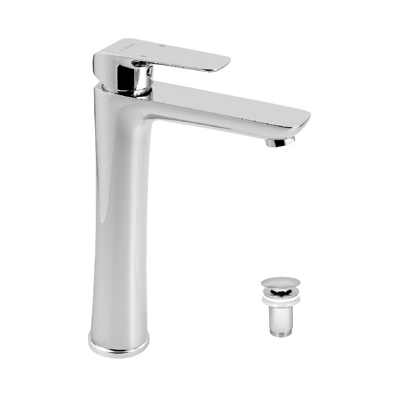 Umyvadlová baterie Nobless Tina, chrom, stojánková, s výpustí, Novaservis 38503,0