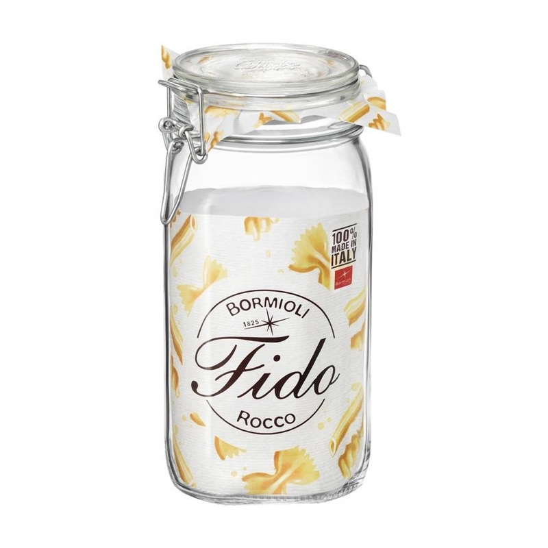 Dóza s patentním uzávěrem Bormioli Rocco, FIDO, 1,5 l