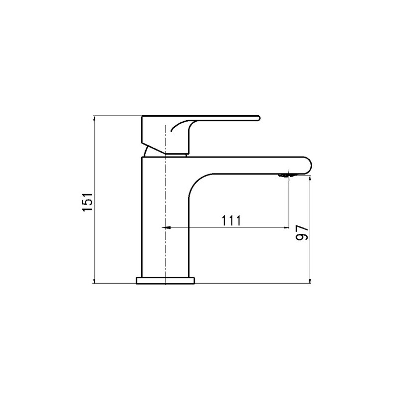 Umyvadlová baterie Nobless Trend, chrom, stojánková, s výpustí, Novaservis 41001,0