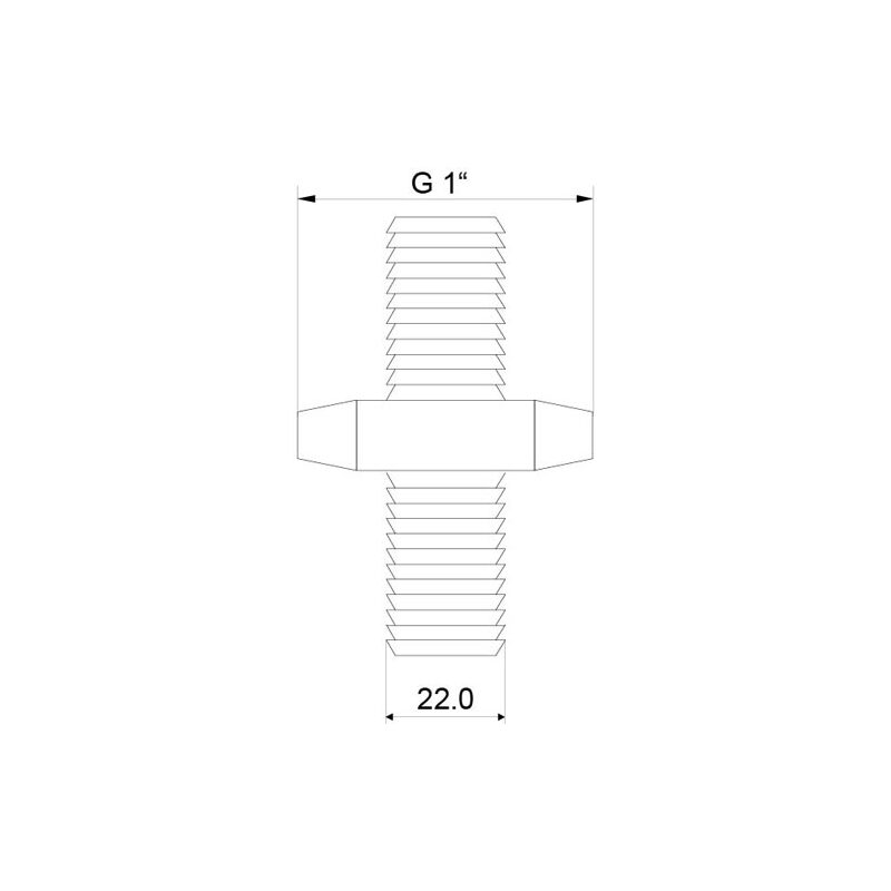 Spojka hadicová přímá DN 20, plastová, Slovarm 411643